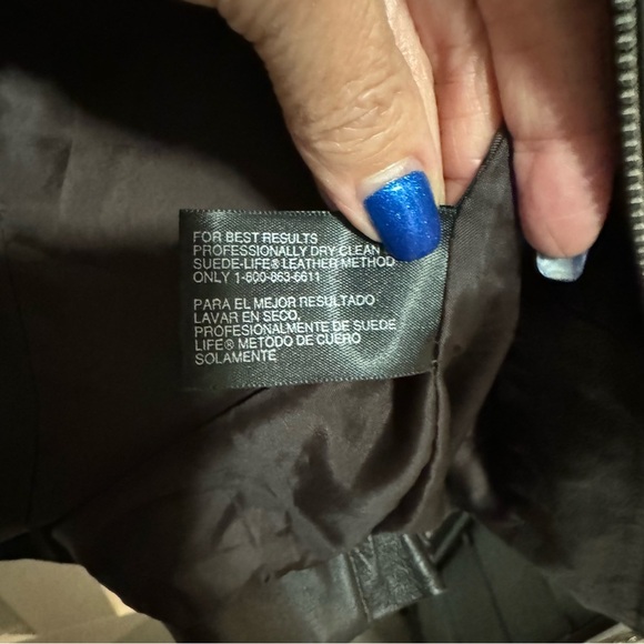 Jacqueline Ferrar - genuine Leather jacket - Brown - size Small - Vintage! - Picture 8 of 10